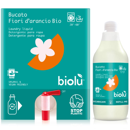 Biolù, detersivi ecologici BUCATO FIORI D'ARANCIO BIO prezzo di 1 litro